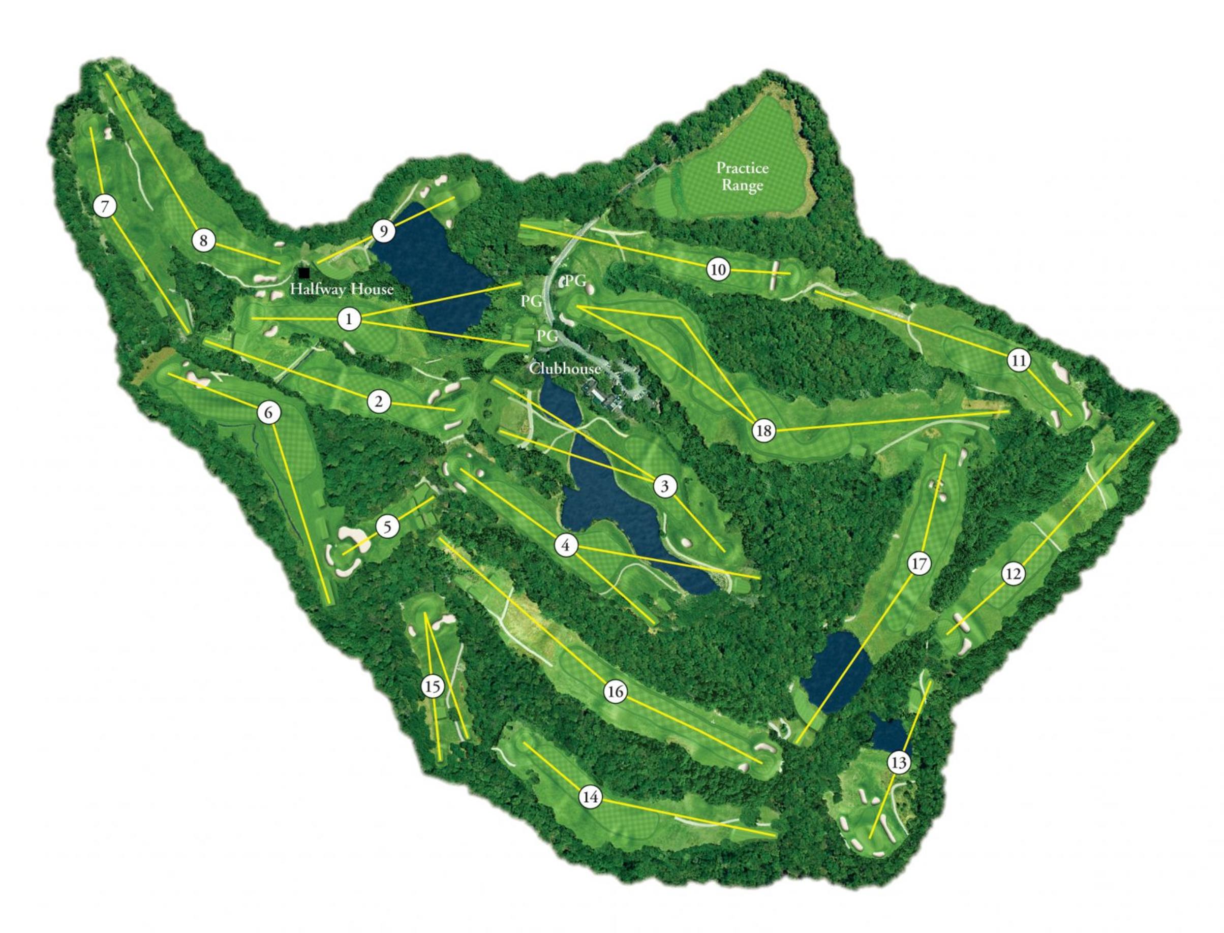 Course Layout Yale Golf Course